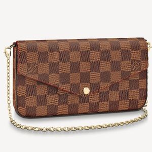 Louis Vuitton LV FÉLICIE POCHETTE 
Damier Ebene